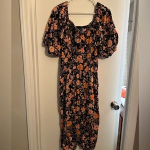 Floral Mid Length Dress